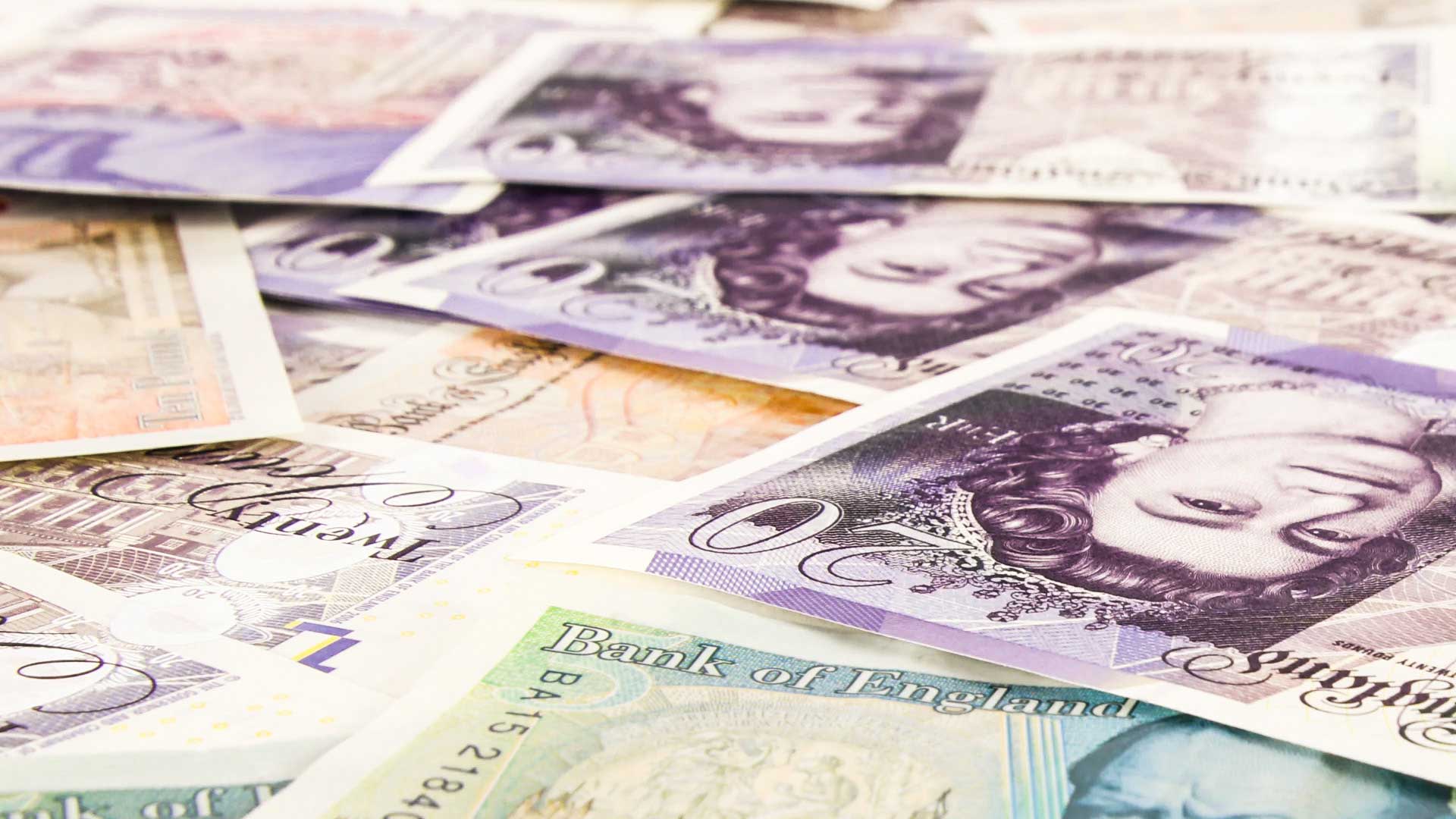 A large pile of banknotes